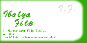 ibolya filp business card